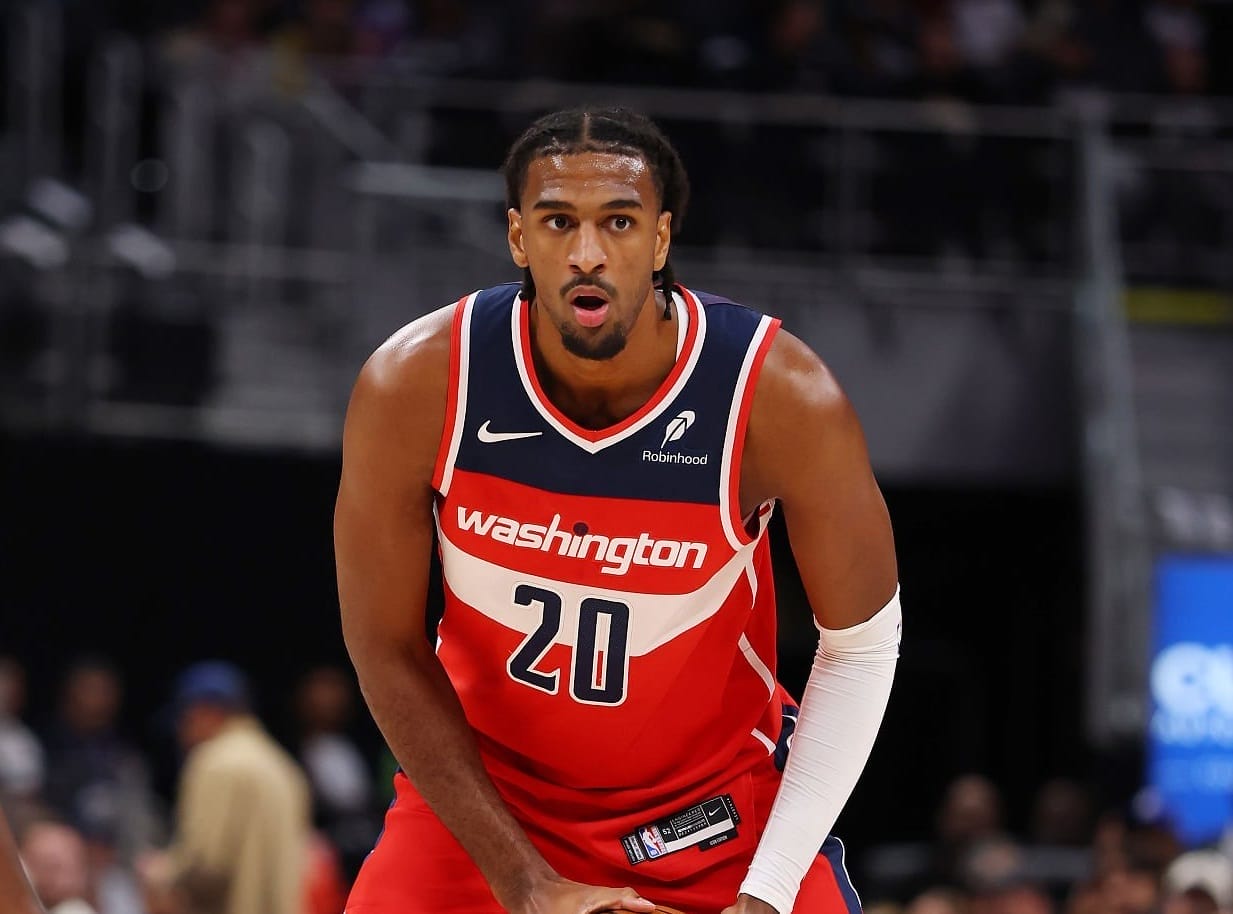 Alexandre Sarr avec le maillot des Washington Wizards pendant un match NBA 2025-26