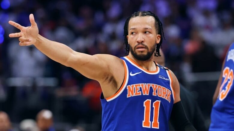 Jalen Brunson au Madison Square Garden après une performance décisive en playoffs 2025