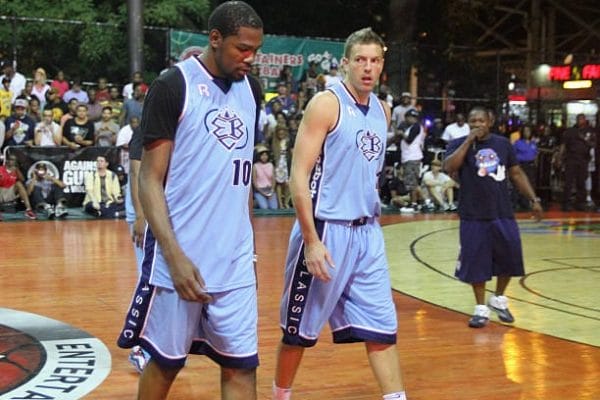 Kevin Durant et David Lee à Rucker Park, New York