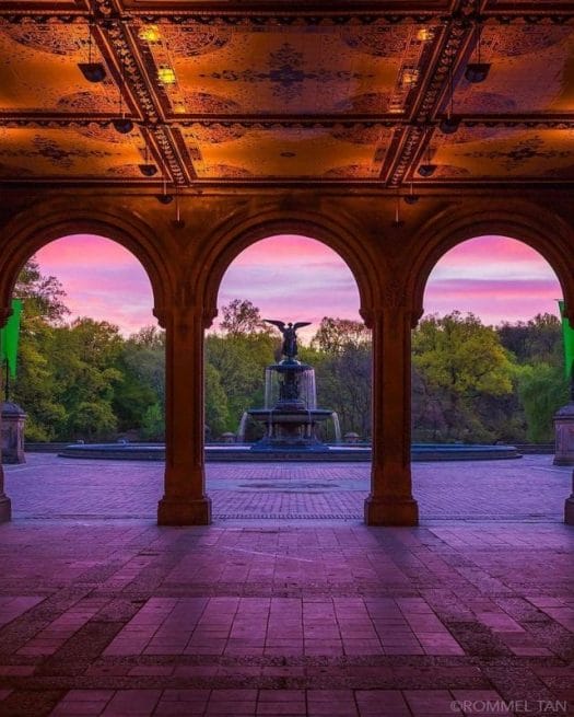 Photo de la fontaine Bethesda dans Central Park à New York – @rtanphoto