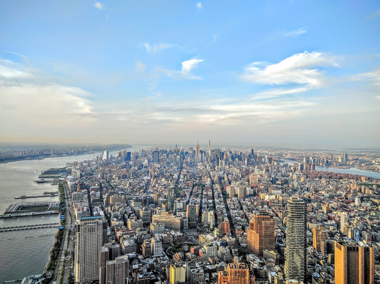 Vue panoramique depuis le One World Observatory à New York
