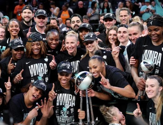 New York Liberty championnes WNBA 2024 au Barclays Center