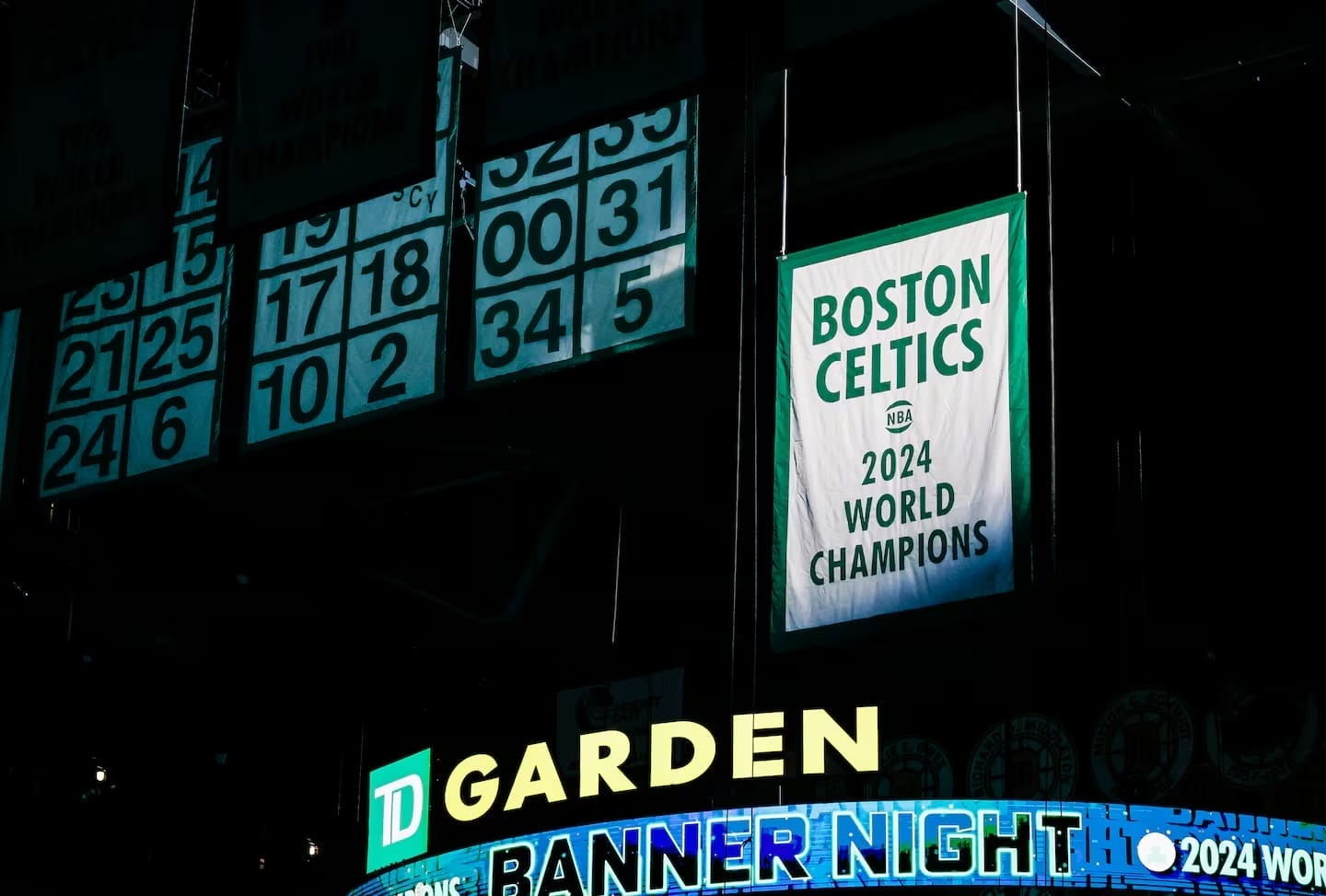 Les Boston Celtics célèbrent leur titre NBA 2024