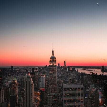 Empire State Building, New York at night