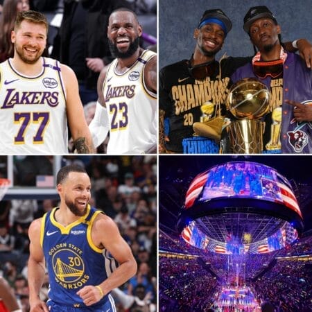 Los Angeles en avril : Lakers–Thunder, Clippers–Thunder, Lakers–Suns, Clippers–Warriors à l’Intuit Dome. Montage Trip Double.