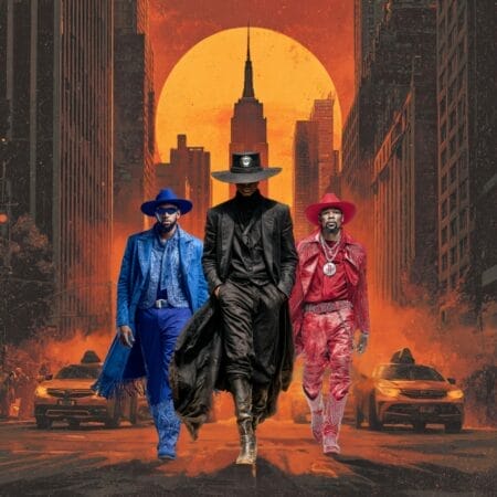 Voyage NBA à New York avec Wembanyama, Durant et Anthony Davis — montage western devant l’Empire State Building