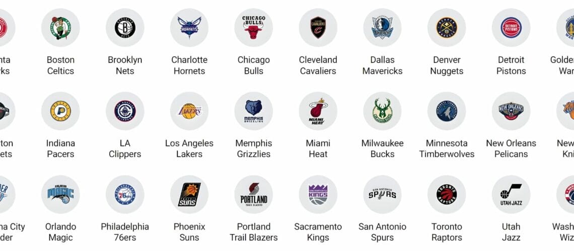 30 logos équipes NBA