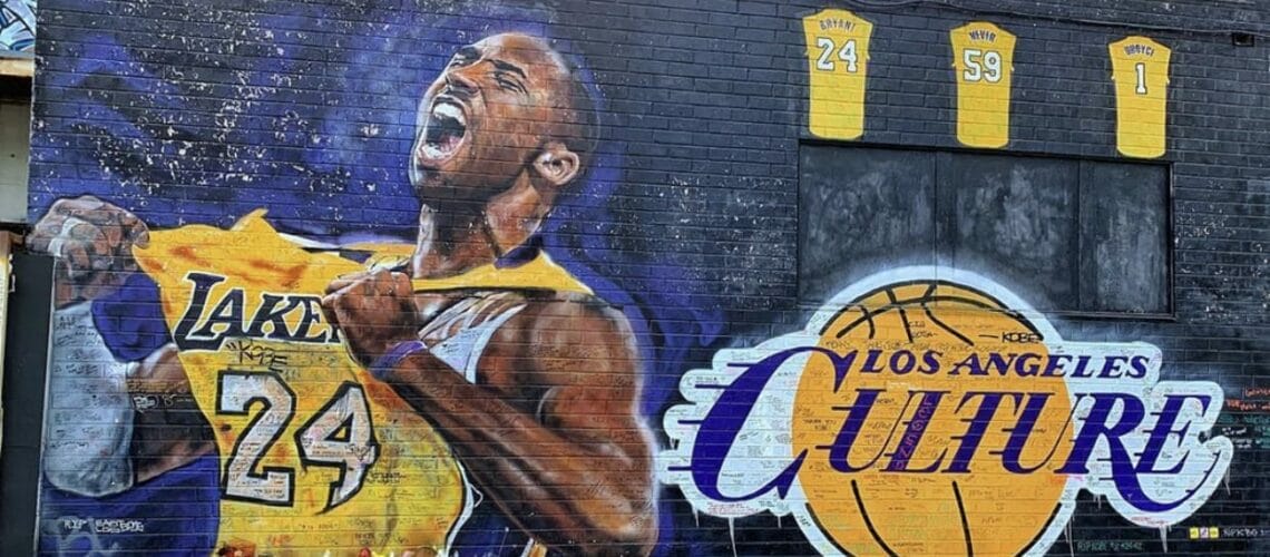 Kobe Bryant peinture murale Los Angeles