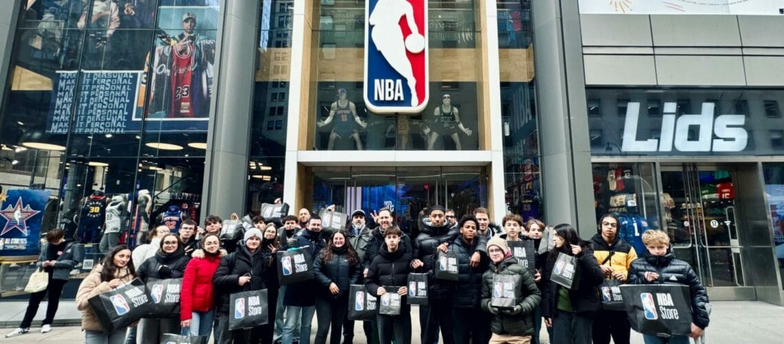 NBA Store à NEw York sur un voyage Trip Double